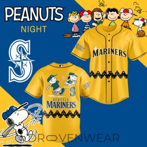 Seattle Mariners Peanuts Night Limited Edition Baseball Jersey