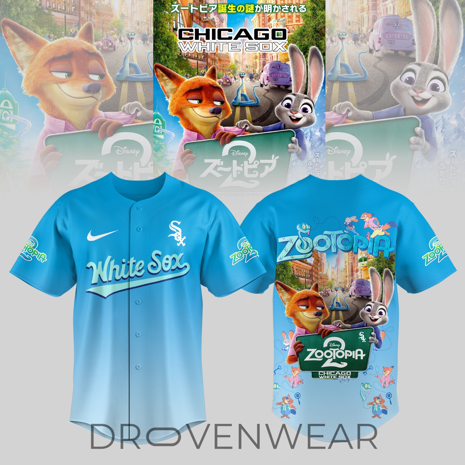 Chicago White Sox Zootopia 2 Special Edition Baseball Jersey Chicago White Sox Zootopia 2 Special Edition Baseball Jersey