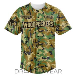 Fayetteville Woodpeckers x Military Appreciation Baseball Jersey Limited Edition 1 Fayetteville Woodpeckers x Military Appreciation Baseball Jersey Limited Edition 2.jpg