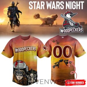 Fayetteville Woodpeckers x Star Wars Night 2026 Custom Baseball Jersey