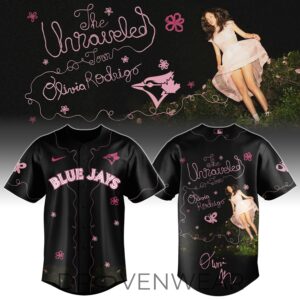 Toronto Blue Jays Olivia Rodrigo Unraveled Tour Special Jersey