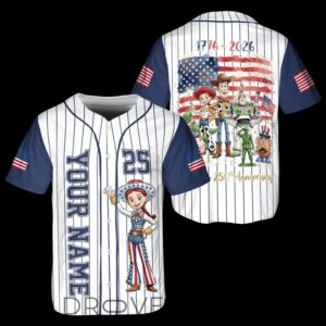 Toy Story Jessie USA 250 Celebration Baseball Jersey