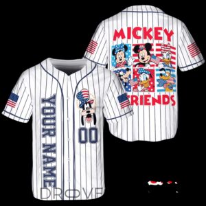 Disney Mickey & Friends Pluto USA 250 Celebration Baseball Jersey