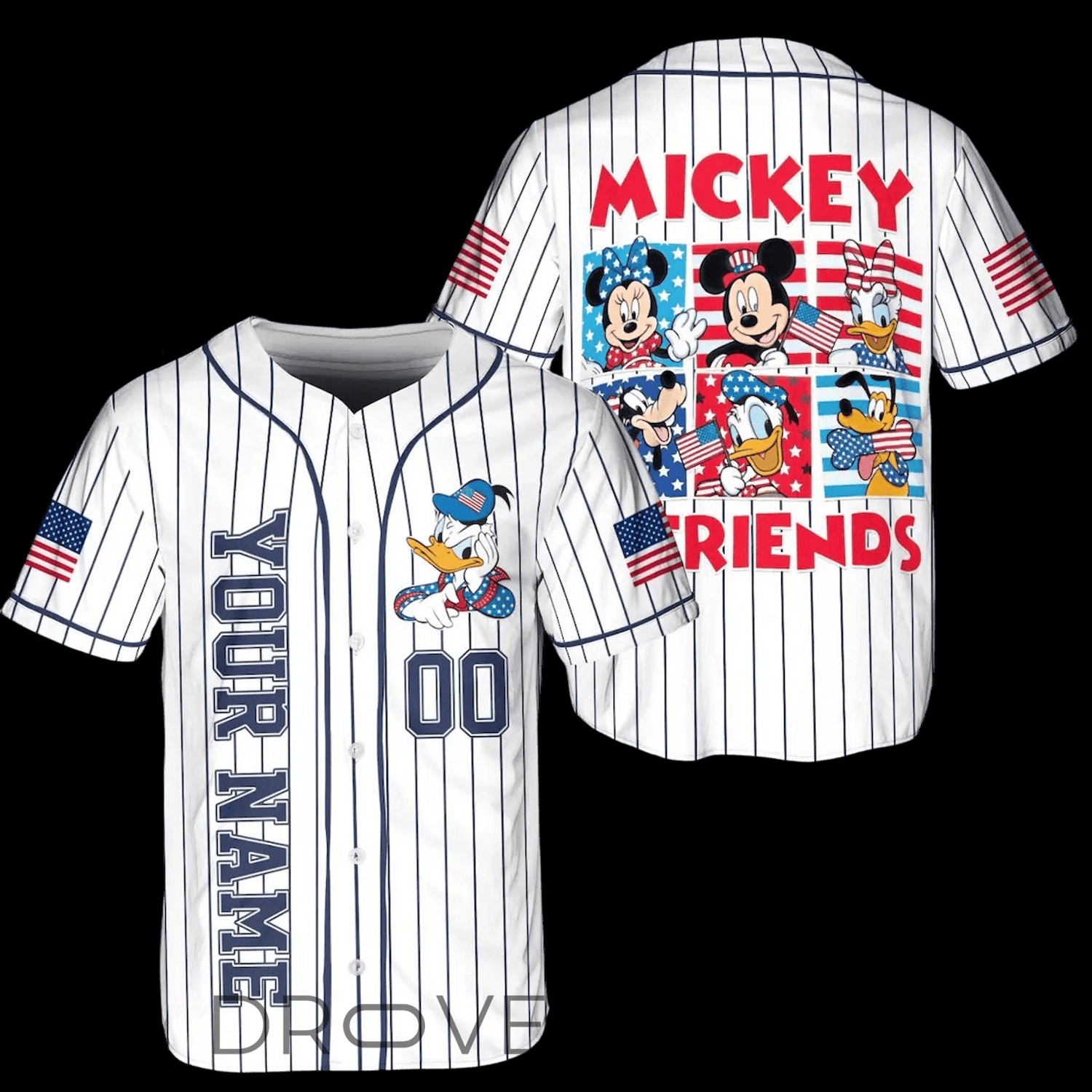 Disney Mickey & Friends Donald Duck USA 250 Years Celebration Jersey Disney Mickey & Friends Donald Duck USA 250 Years Celebration Jersey