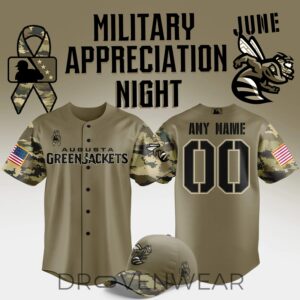 Augusta GreenJackets 2026 Military Appreciation Night Limited Baseball Jersey