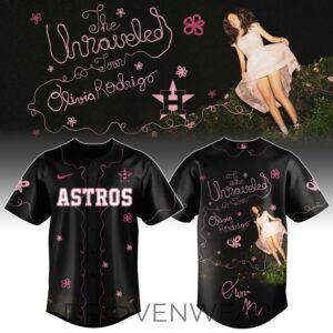 Houston Astros x Olivia Rodrigo The Unraveled Tour Special Edition Baseball Jersey
