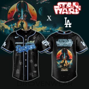 Los Angeles Dodgers MLB x Darth Vader Star Wars Grogu Jersey Limited Edition