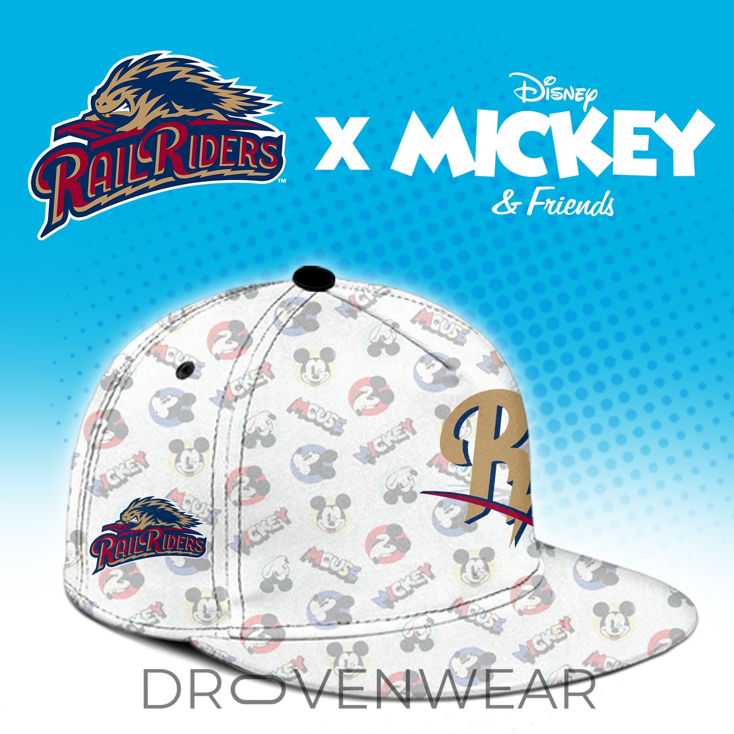 Scranton/Wilkes-Barre RailRiders Mickey Mouse Night Limited Jersey Scranton/Wilkes-Barre RailRiders Mickey Mouse Night Limited Jersey