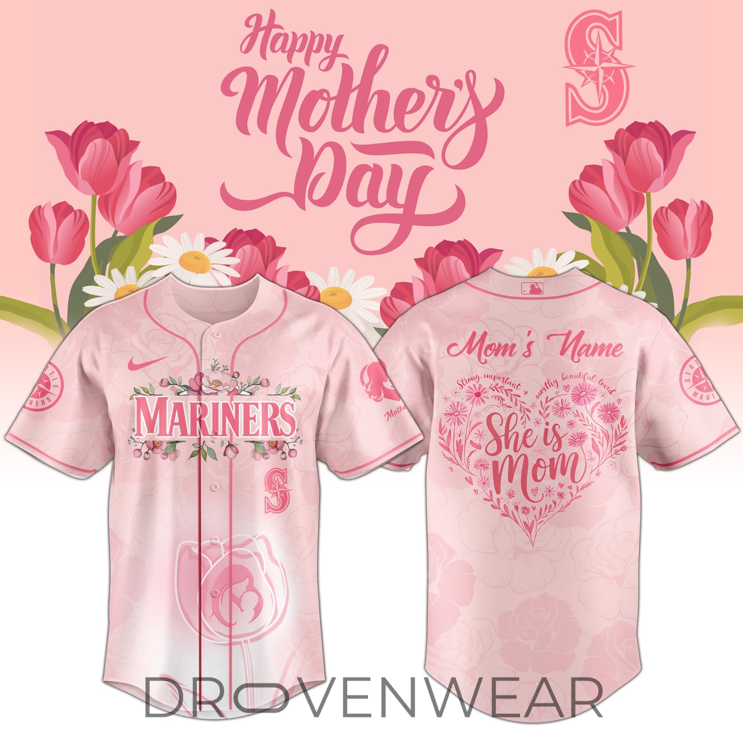 Seattle Mariners Happy Mother’s Day 2026 Jersey Personalization Limited Edition + Selling Out Fast Seattle Mariners Happy Mother’s Day 2026 Jersey Personalization Limited Edition + Selling Out Fast