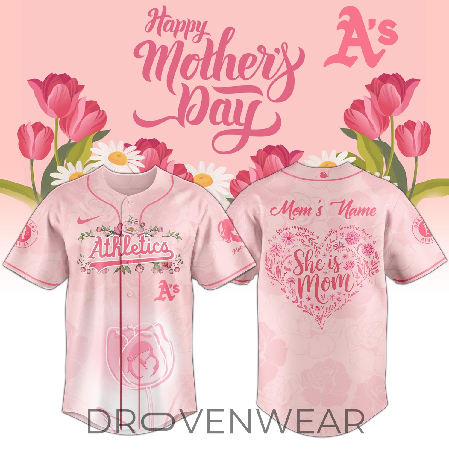 Oakland Athletics Happy Mother’s Day 2026 Jersey Personalization Limited Edition + Selling Out Fast Oakland Athletics Happy Mother’s Day 2026 Jersey Personalization Limited Edition + Selling Out Fast