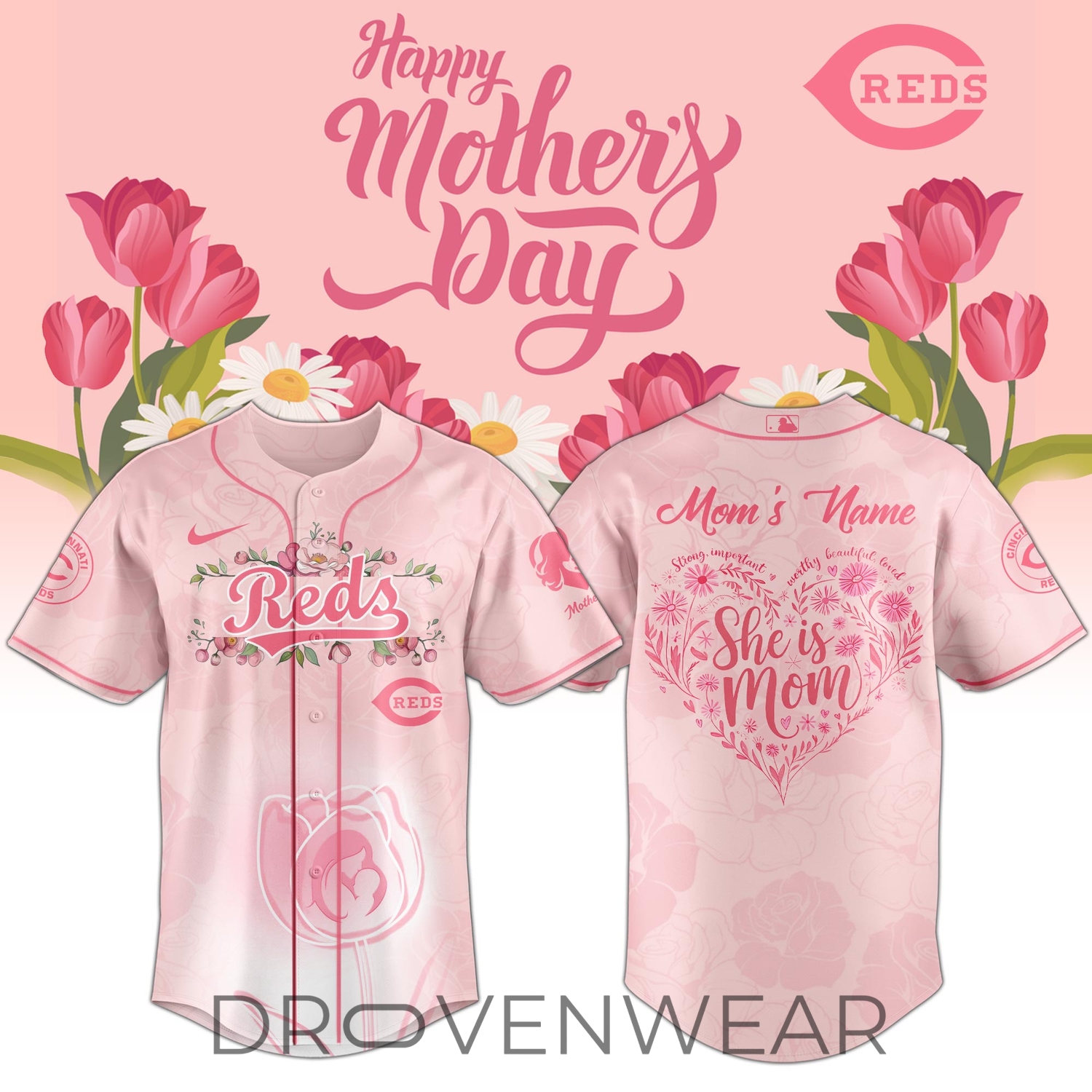Cincinnati Reds Happy Mother’s Day 2026 Jersey Personalization Limited Edition + Selling Out Fast Cincinnati Reds Happy Mother’s Day 2026 Jersey Personalization Limited Edition + Selling Out Fast