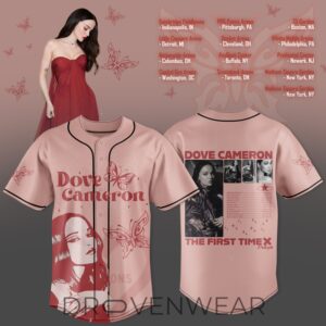 Dove Cameron 2026 Tour Merch The First Time Jersey