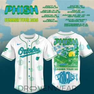 Baltimore Orioles x Phish Summer Tour 2026 MLB Collaboration Jersey