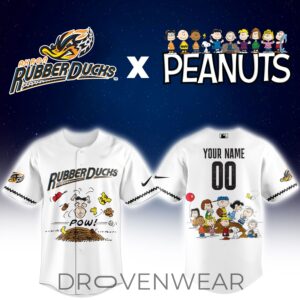 Akron RubberDucks Peanuts Night Special Edition Baseball Jersey Collectible 2.jpg