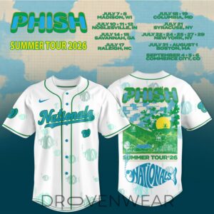 Washington Nationals x Phish Summer Tour 2026 MLB Collaboration Jersey