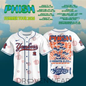 New York Yankees x Phish Summer Tour 2026 MLB Fan Edition Baseball Jersey
