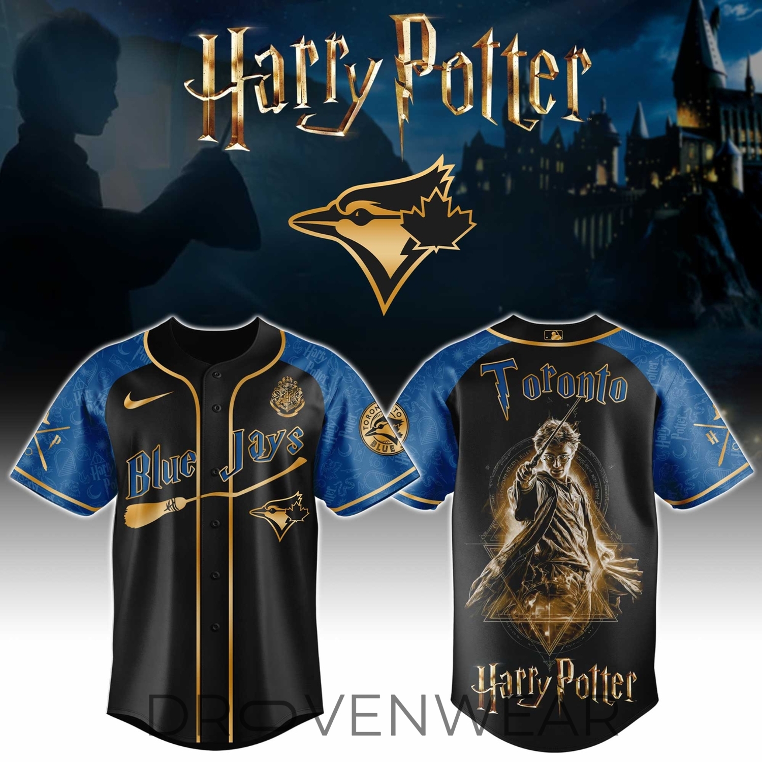 Toronto Blue Jays MLB x Harry Potter Night Heritage Baseball Jersey Toronto Blue Jays MLB x Harry Potter Night Heritage Baseball Jersey