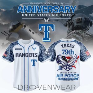 Texas Rangers x US Air Force 79th Anniversary Jersey