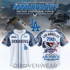 Los Angeles Dodgers x US Air Force 79th Anniversary Jersey
