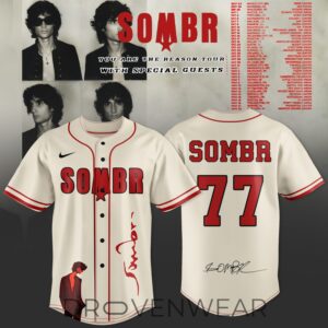 “YOU ARE THE REASON” Sombr 77 Baseball Jersey