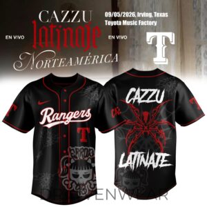 Texas Rangers MLB x Cazzu : Latinaje En Vivo Tour Exclusive Jersey