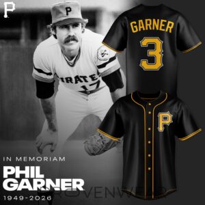 Pittsburgh Pirates In Loving Memory of Phil Garner 1949 2026- Limited Tribute Black Jersey
