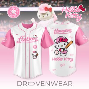 Houston Astros MLB x Hello Kitty Night Limited Pink Jersey