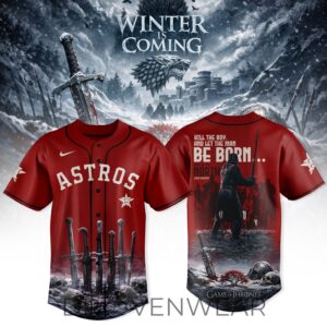 Houston Astros MLB x Game of Thrones Jon Snow Limited Jersey