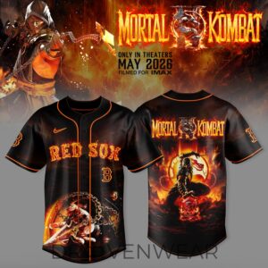 Boston Red Sox MLB x Mortal Kombat II 2026 Scorpion Limited Jersey