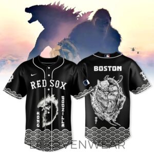 Boston Red Sox x Godzilla & Kong baseball Jersey Limited Edition