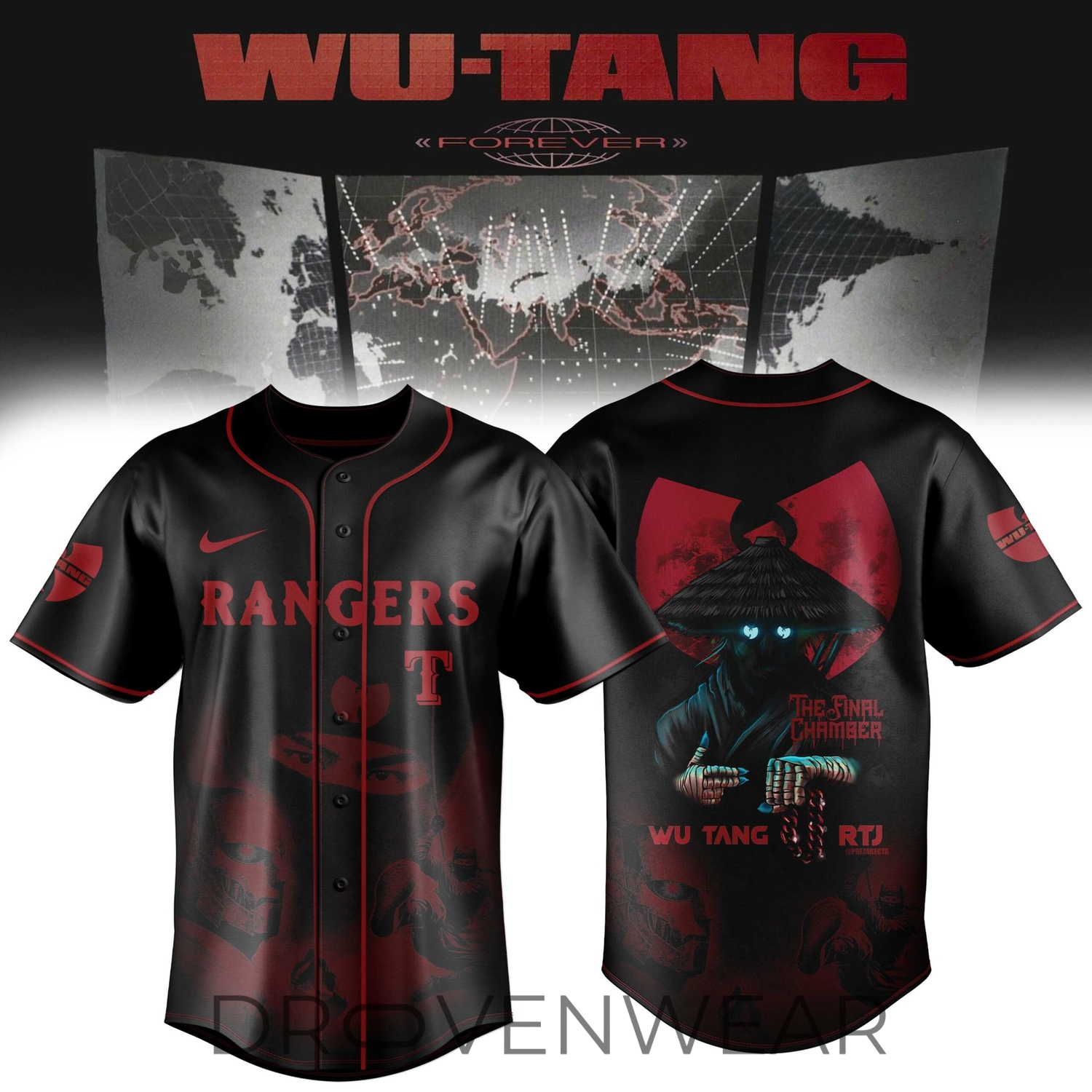 Texas Rangers x Wu-Tang Forever The Final Chamber Jersey Ver2 Texas Rangers x Wu-Tang Forever The Final Chamber Jersey Ver2