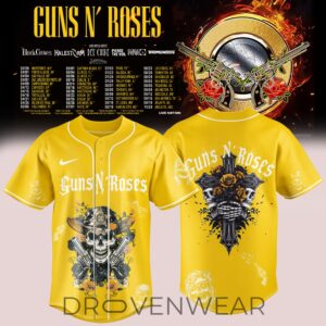 Guns N’ Roses 2026 Tour Yellow Jersey Is Here – Limited Edition Ver2