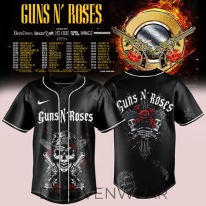Guns N’ Roses 2026 Tour Black Jersey Is Here – Limited Edition Ver2