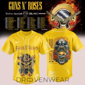 Guns N’ Roses 2026 Tour Yellow Jersey Is Here – Limited Edition