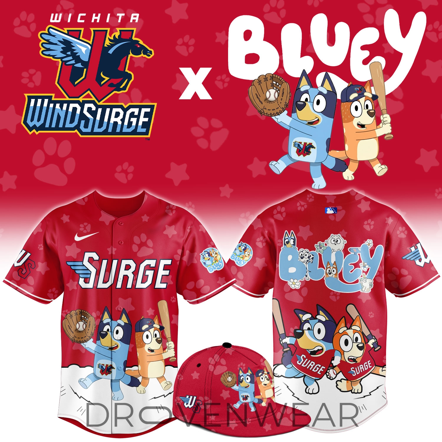 Wichita Wind Surge Bluey Night Limited Jersey Wichita Wind Surge Bluey Night Limited Jersey