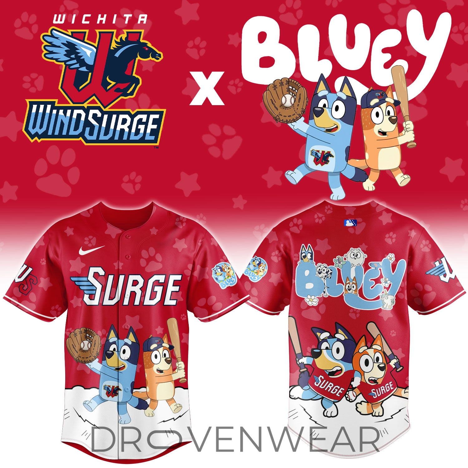 Wichita Wind Surge Bluey Night Limited Jersey Wichita Wind Surge Bluey Night Limited Jersey