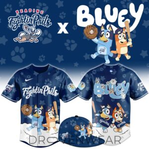 Reading Fightin Phils Bluey Night Limited Jersey