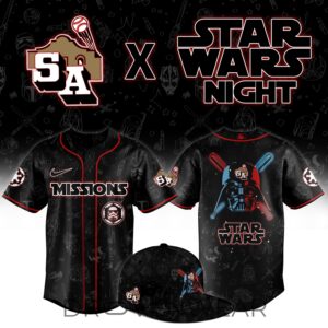 San Antonio Missions Star Wars Theme Night Baseball Jersey