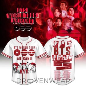 BTS Arirang 2026 World Tour Kpop Baseball Jersey