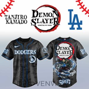Tanjiro Kamado Demon Slayer Los Angeles Anime Baseball Jersey