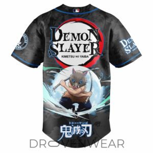 Inosuke Hashibira Demon Slayer Los Angeles Anime Baseball Jersey 3.jpg