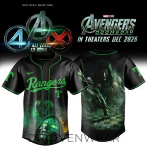 Texas Rangers x Doctor Doom Avengers Crossover 2026 Baseball Jersey