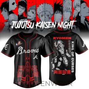 Atlanta Braves x Jujutsu Kaisen Night 2026 Sukuna Limited Jersey