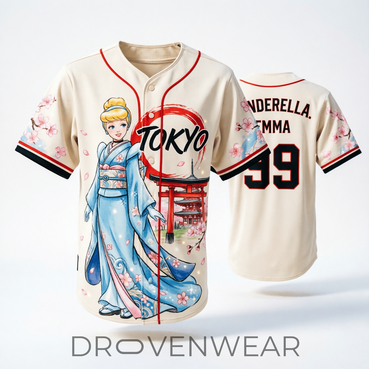 Cinderella x Tokyo Princess Baseball Jersey Cinderella x Tokyo Princess Baseball Jersey
