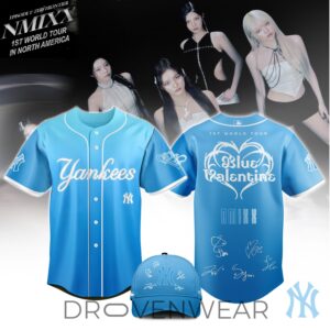 New York Yankees x Nmixx Blue Valentine Album 1st World Tour 2026 Jersey Limited Edition