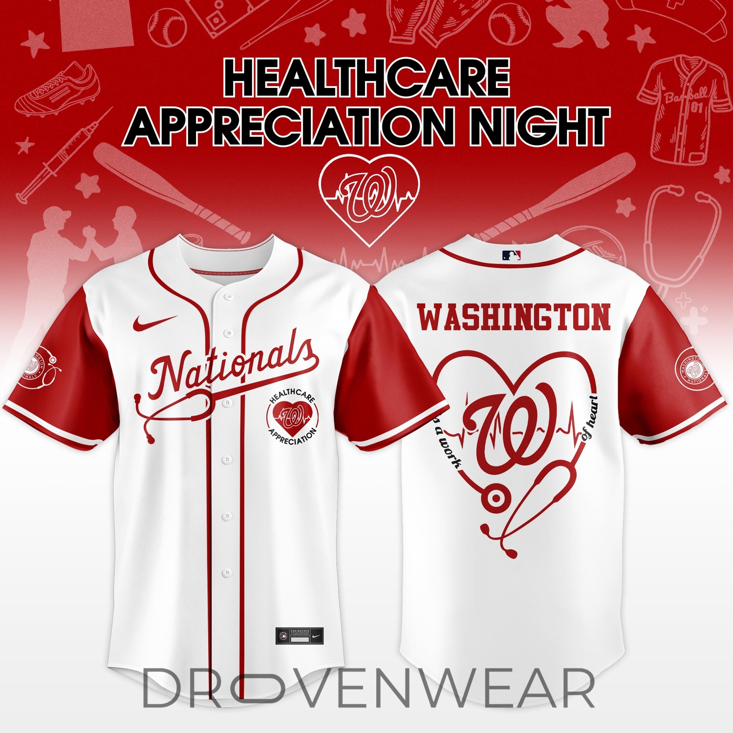 Washington Nationals Healthcare Appreciation Night 2026 Limited Edition Jersey Washington Nationals Healthcare Appreciation Night 2026 Limited Edition Jersey