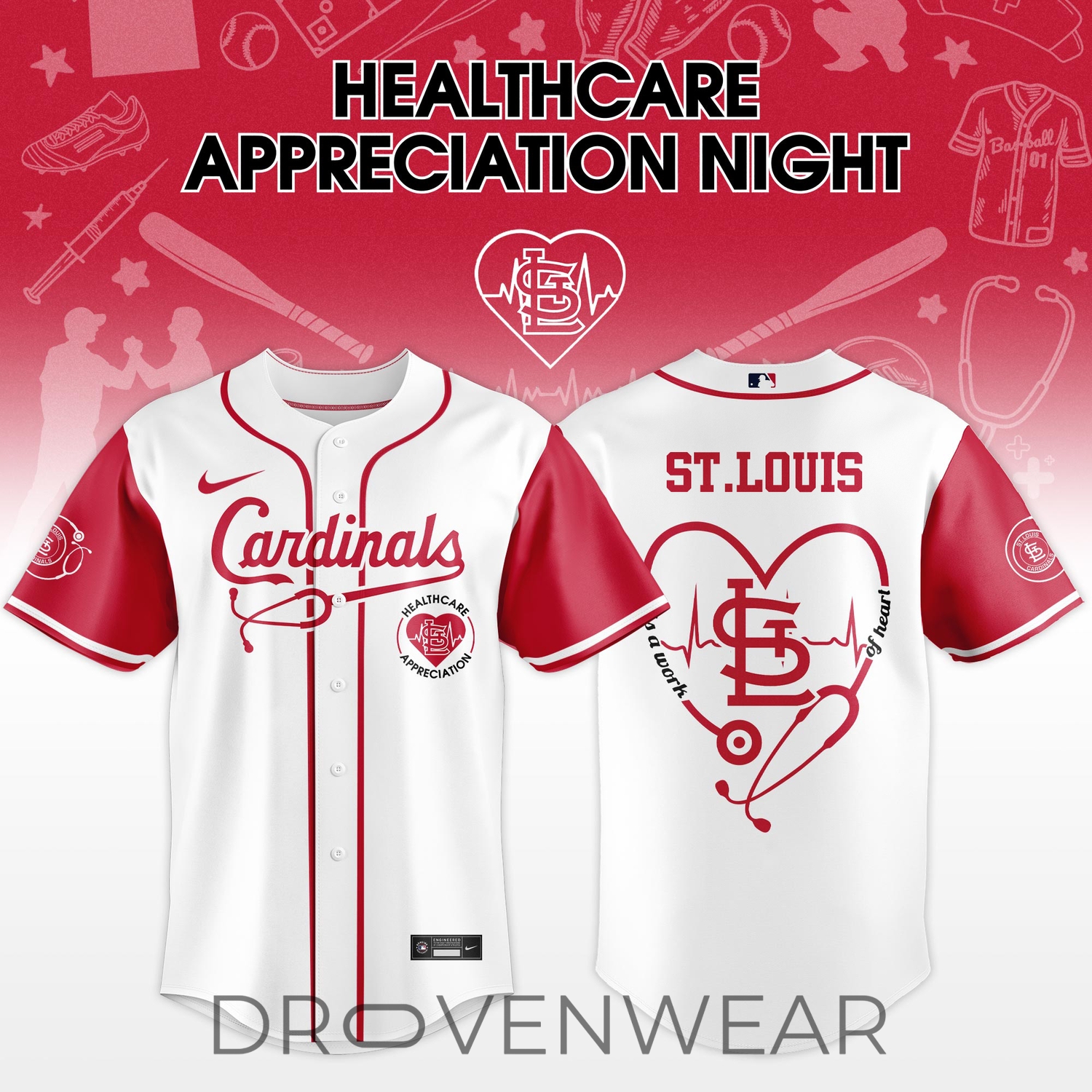 Miami Marlins Healthcare Appreciation Night 2026 Limited Edition Red Jersey Miami Marlins Healthcare Appreciation Night 2026 Limited Edition Red Jersey