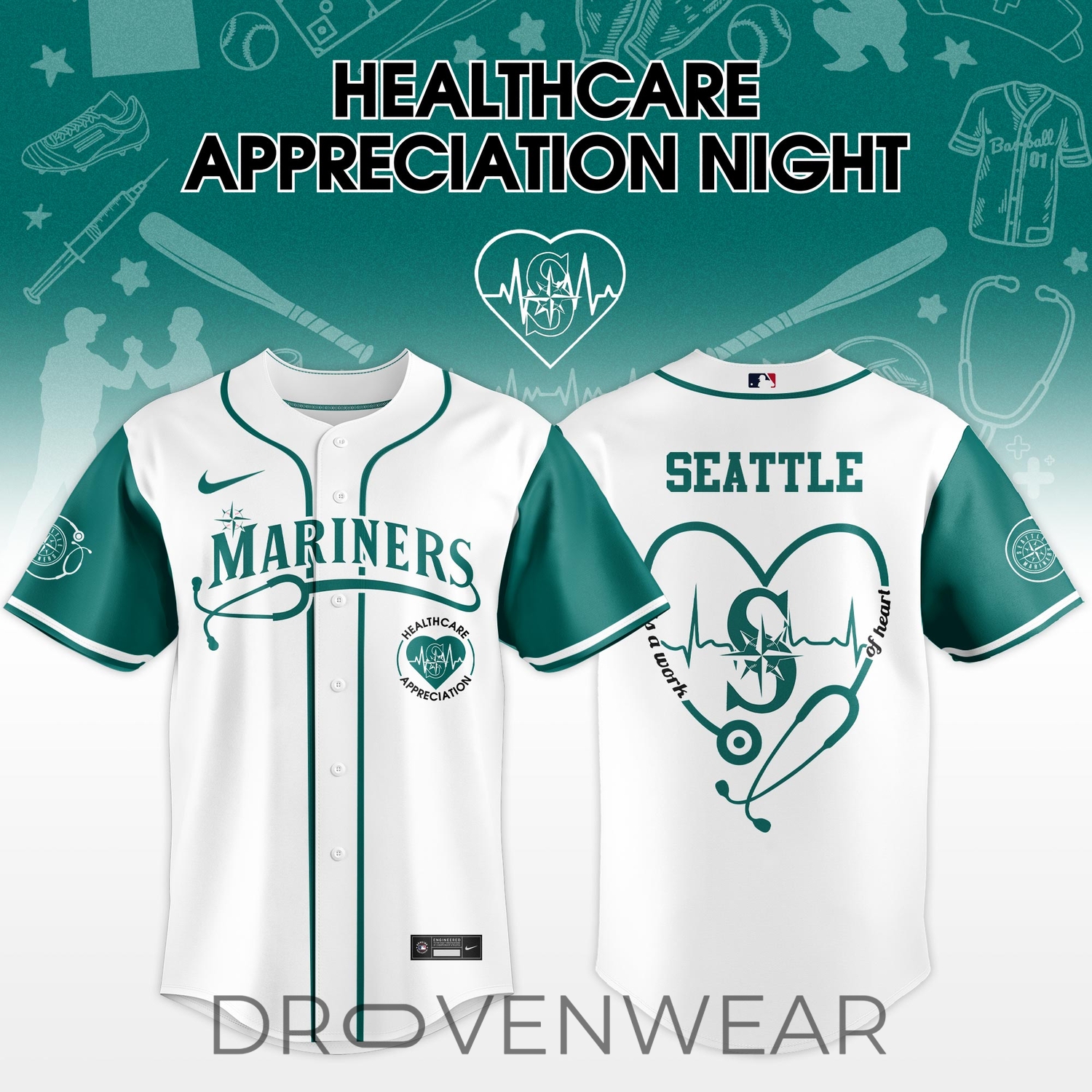Miami Marlins Healthcare Appreciation Night 2026 Limited Edition Blue Jersey Miami Marlins Healthcare Appreciation Night 2026 Limited Edition Blue Jersey