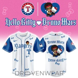 Texas Rangers x BRUNO MARS x HELLO KITTY Blue Jersey | Jogger | Cap