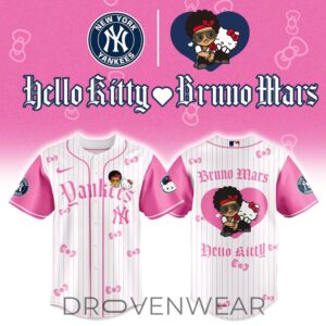 New York Yankees x BRUNO MARS x HELLO KITTY Pink Jersey | Jogger | Cap